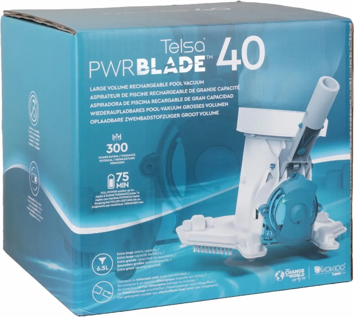 Kokido Telsa Powerblade 40 elektrische zwembadstofzuiger - Azzura Pool