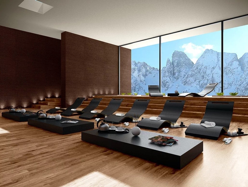 Kunststof Luxe Lounge ligbed - Antraciet - Azzura Pool