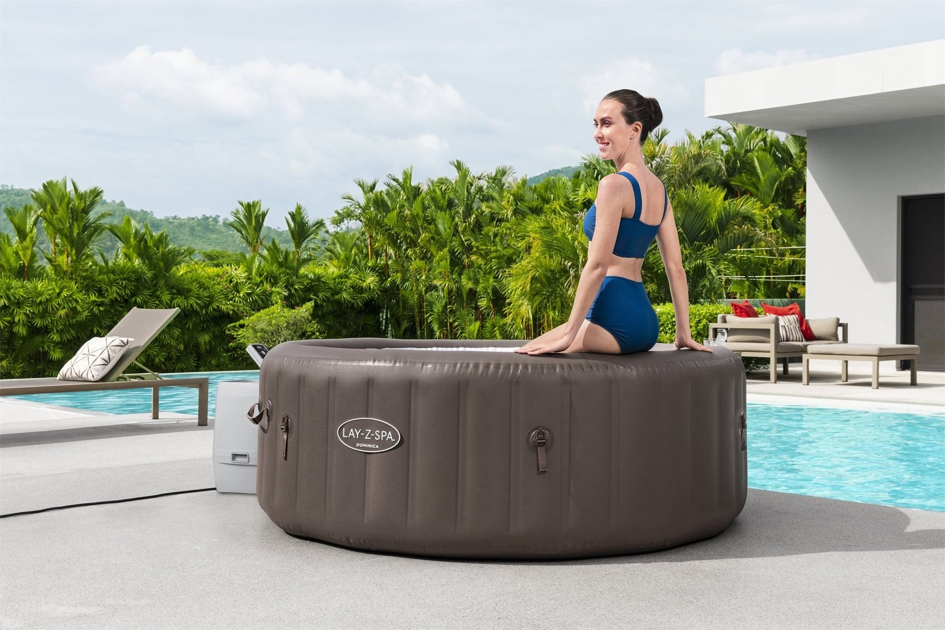 Lay-Z-Spa Dominica HydroJet Opblaasbare spa, 4-6 Personen - Azzura Pool