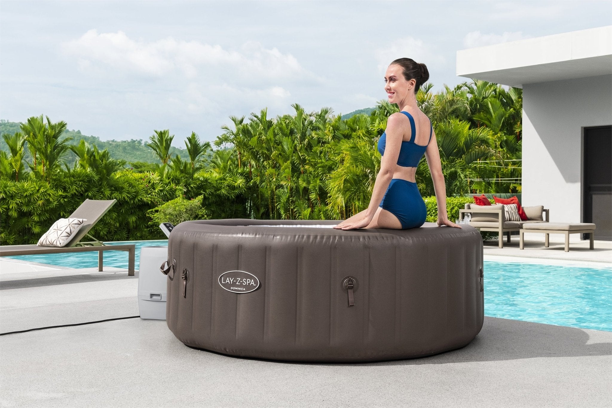 Lay-Z-Spa Dominica HydroJet Opblaasbare spa, 4-6 Personen - Azzura Pool