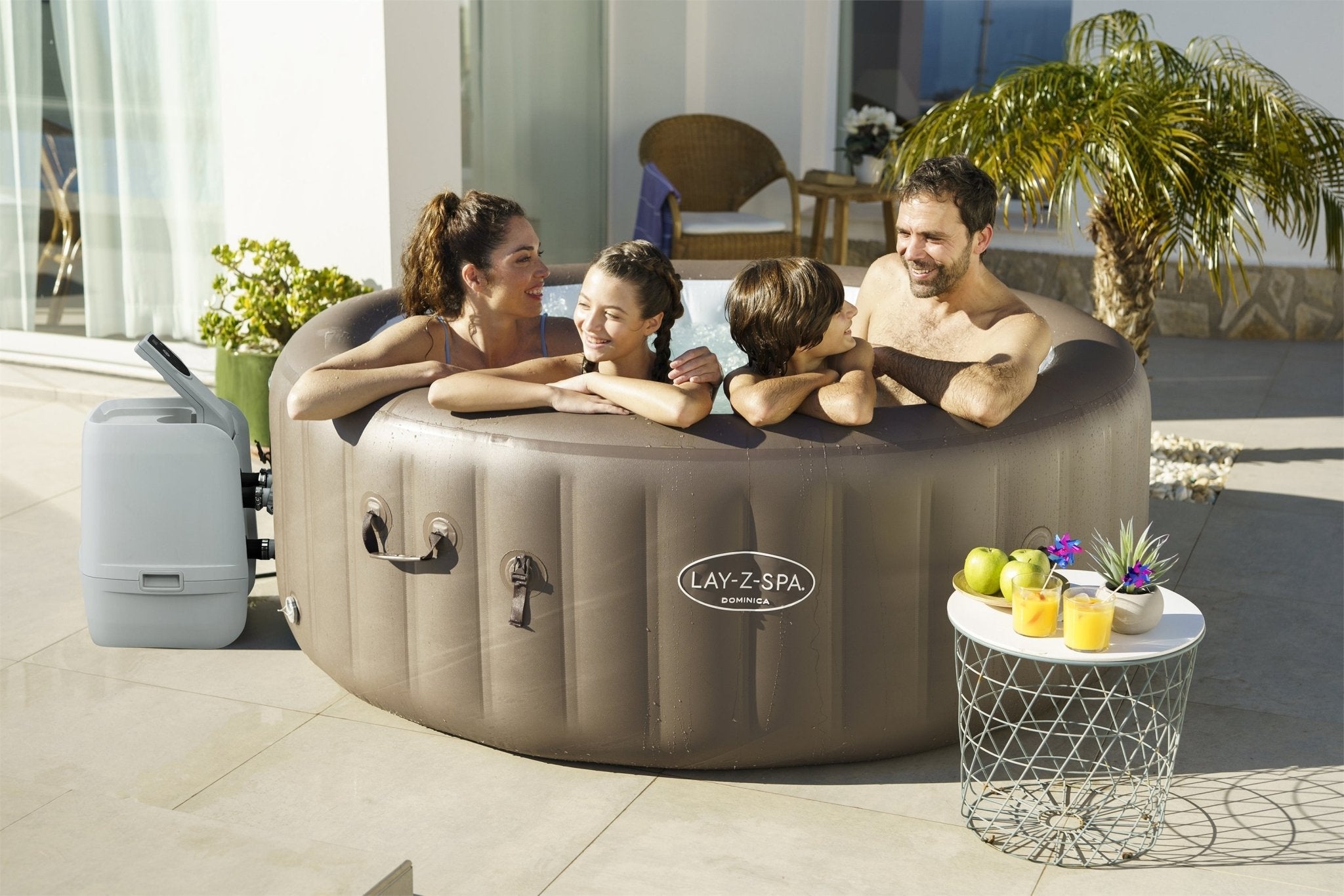 Lay-Z-Spa Dominica HydroJet Opblaasbare spa, 4-6 Personen - Azzura Pool