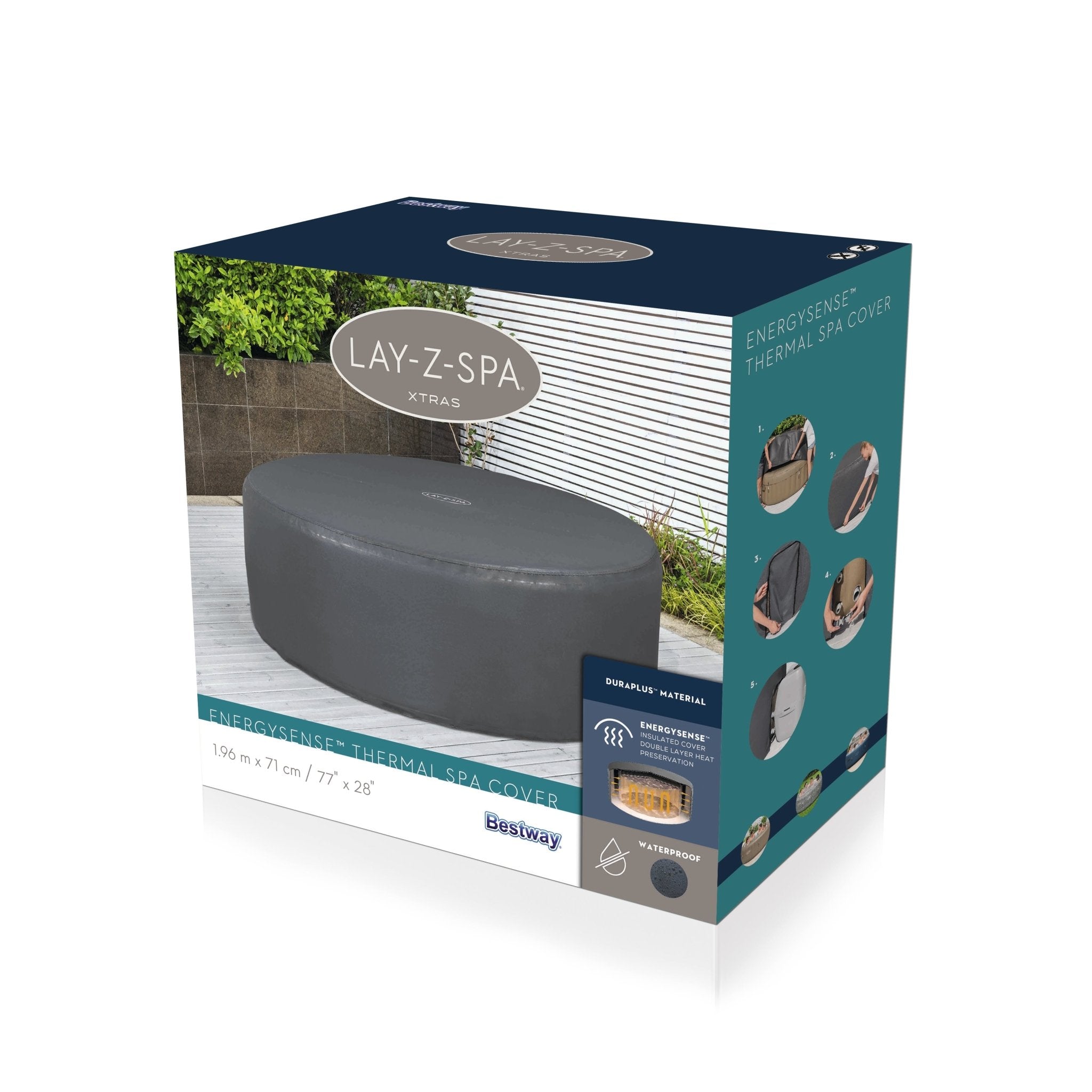 Lay-Z spa isolerende beschermhoes - Ø 216 cm - Azzura Pool