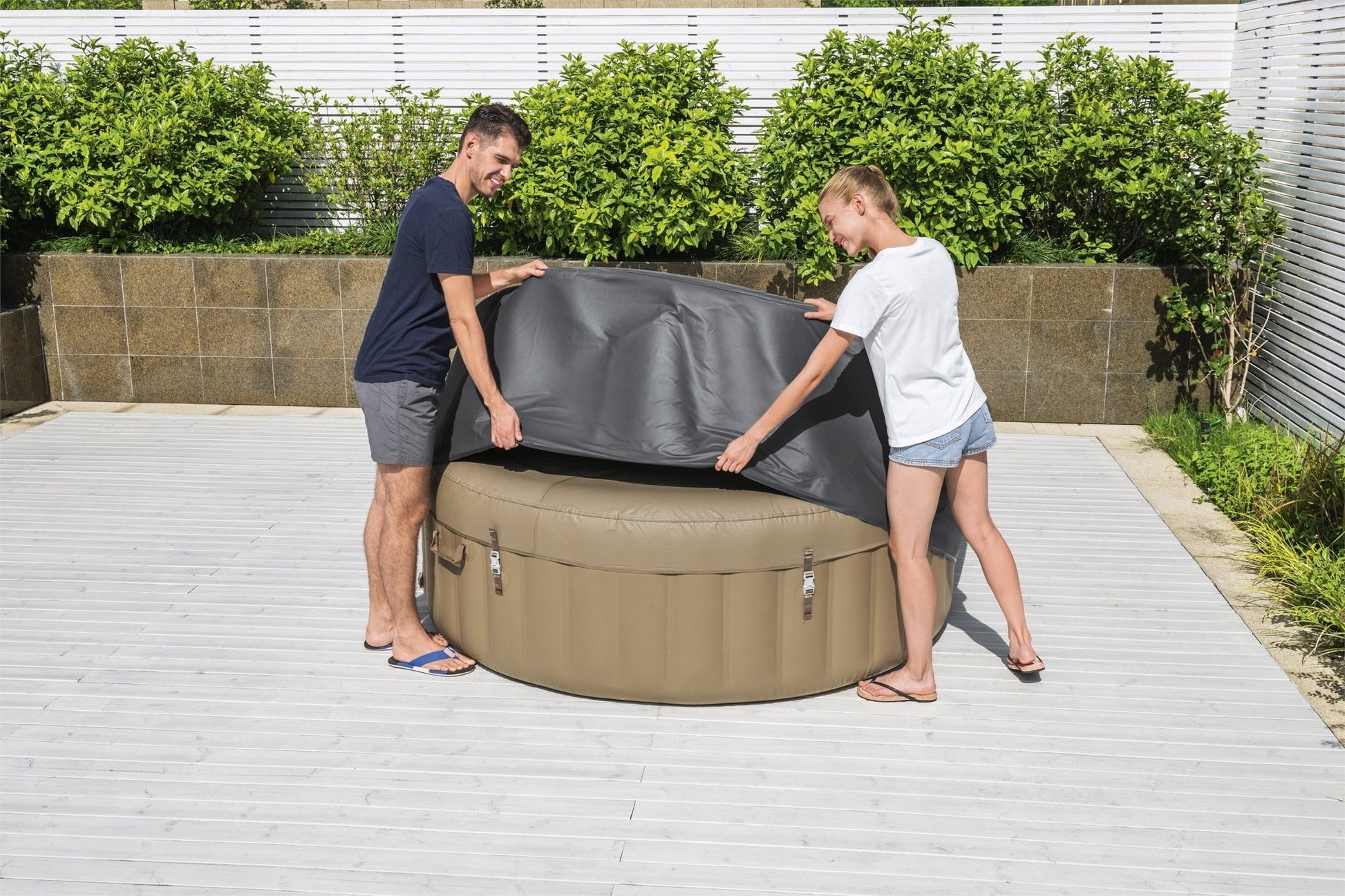 Lay-Z spa isolerende beschermhoes - Ø 216 cm - Azzura Pool