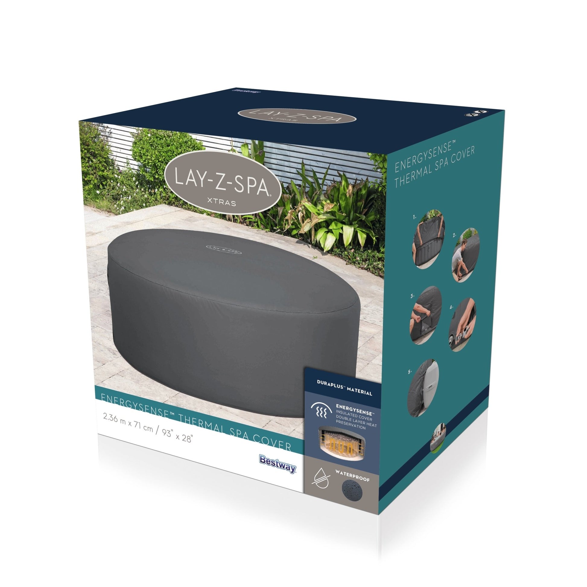Lay-Z spa isolerende beschermhoes - Ø 236 cm - Azzura Pool
