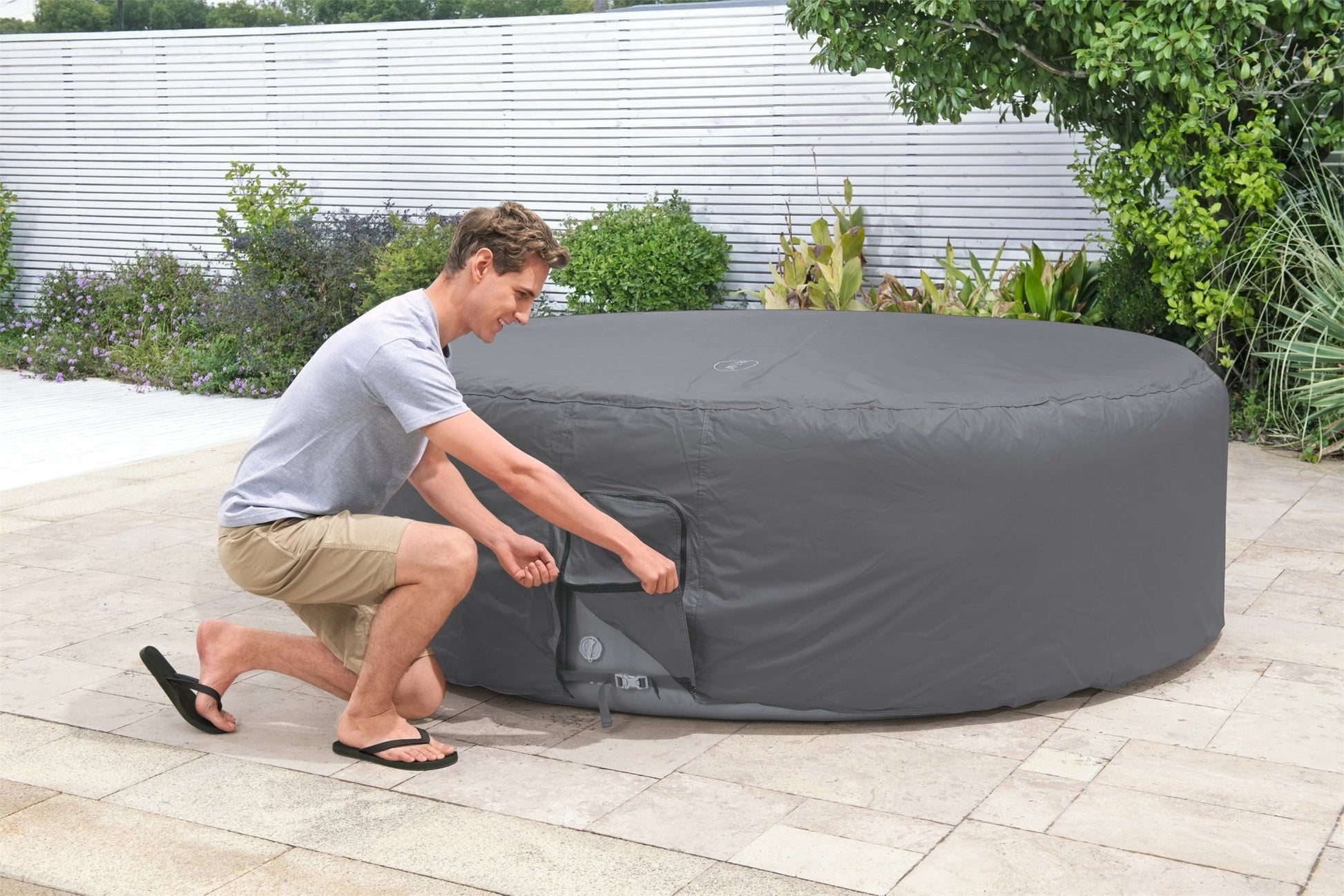 Lay-Z spa isolerende beschermhoes - Ø 236 cm - Azzura Pool