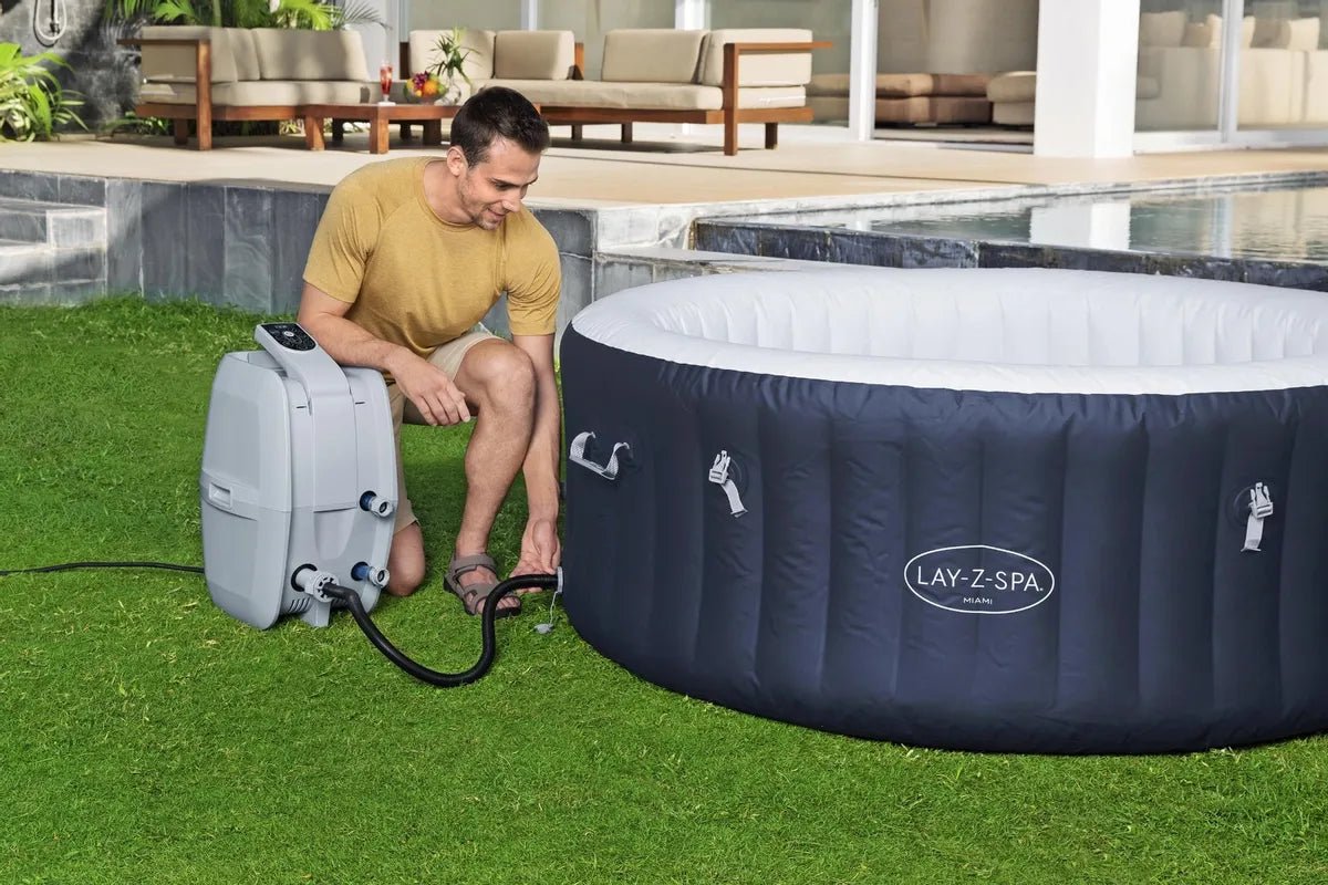 Lay-Z Spa Miami EnergySense Airjet opblaasbare spa - 4 persoons - Azzura Pool