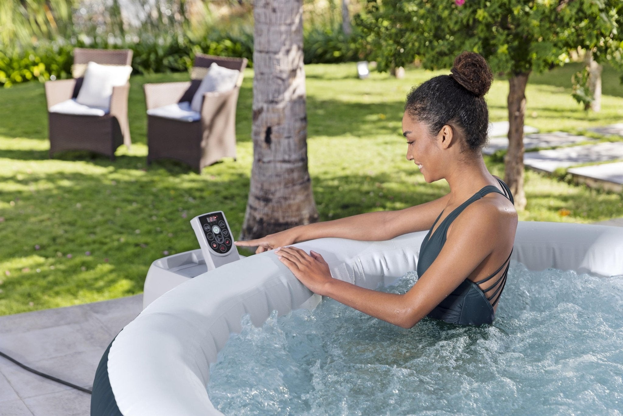 Lay-Z Spa Miami EnergySense Airjet opblaasbare spa - 6 persoons - Azzura Pool