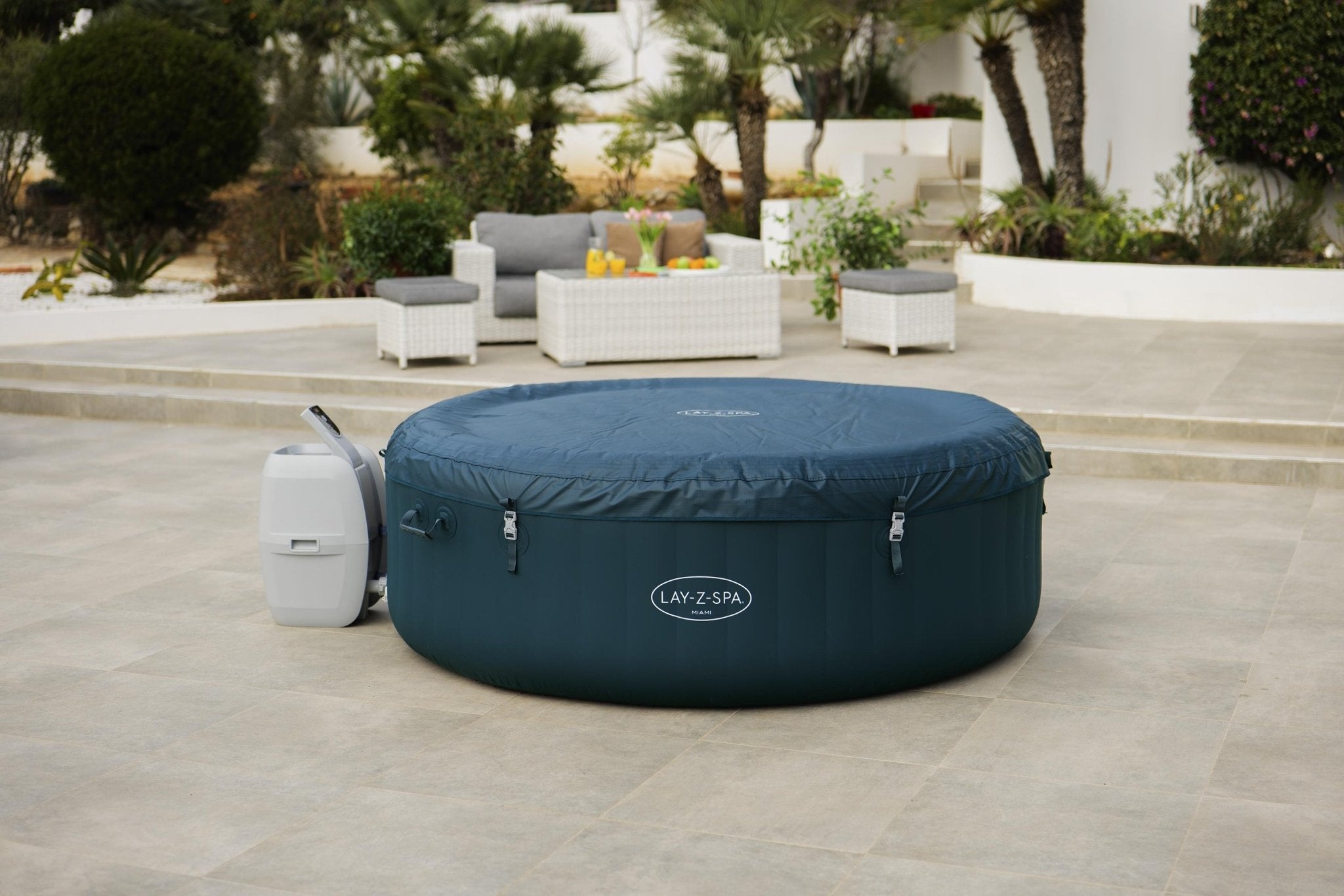 Lay-Z Spa Miami EnergySense Airjet opblaasbare spa - 6 persoons - Azzura Pool