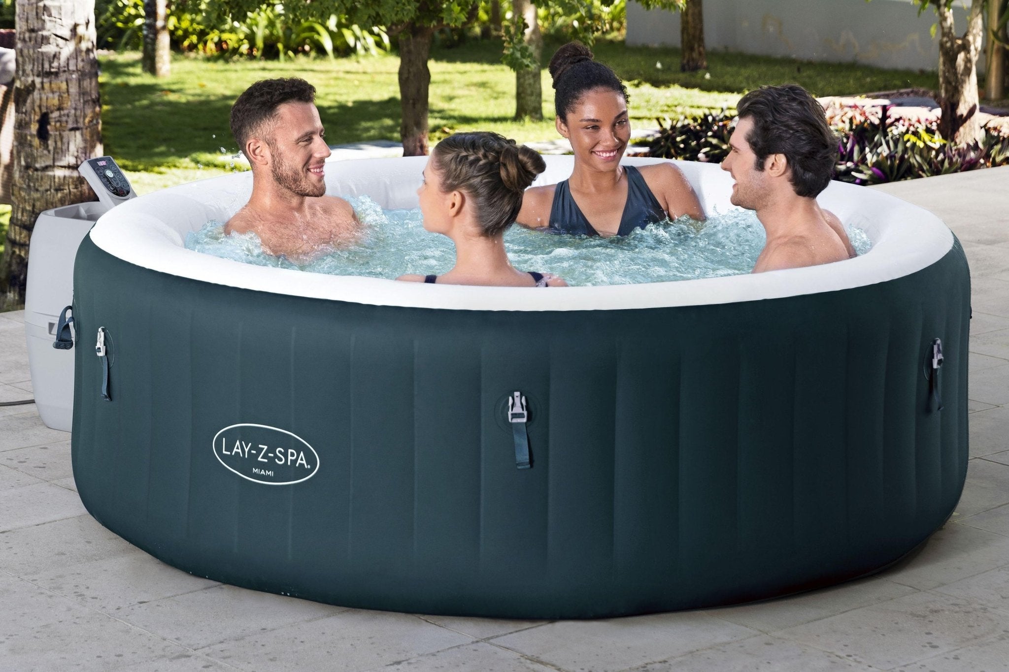 Lay-Z Spa Miami EnergySense Airjet opblaasbare spa - 6 persoons - Azzura Pool