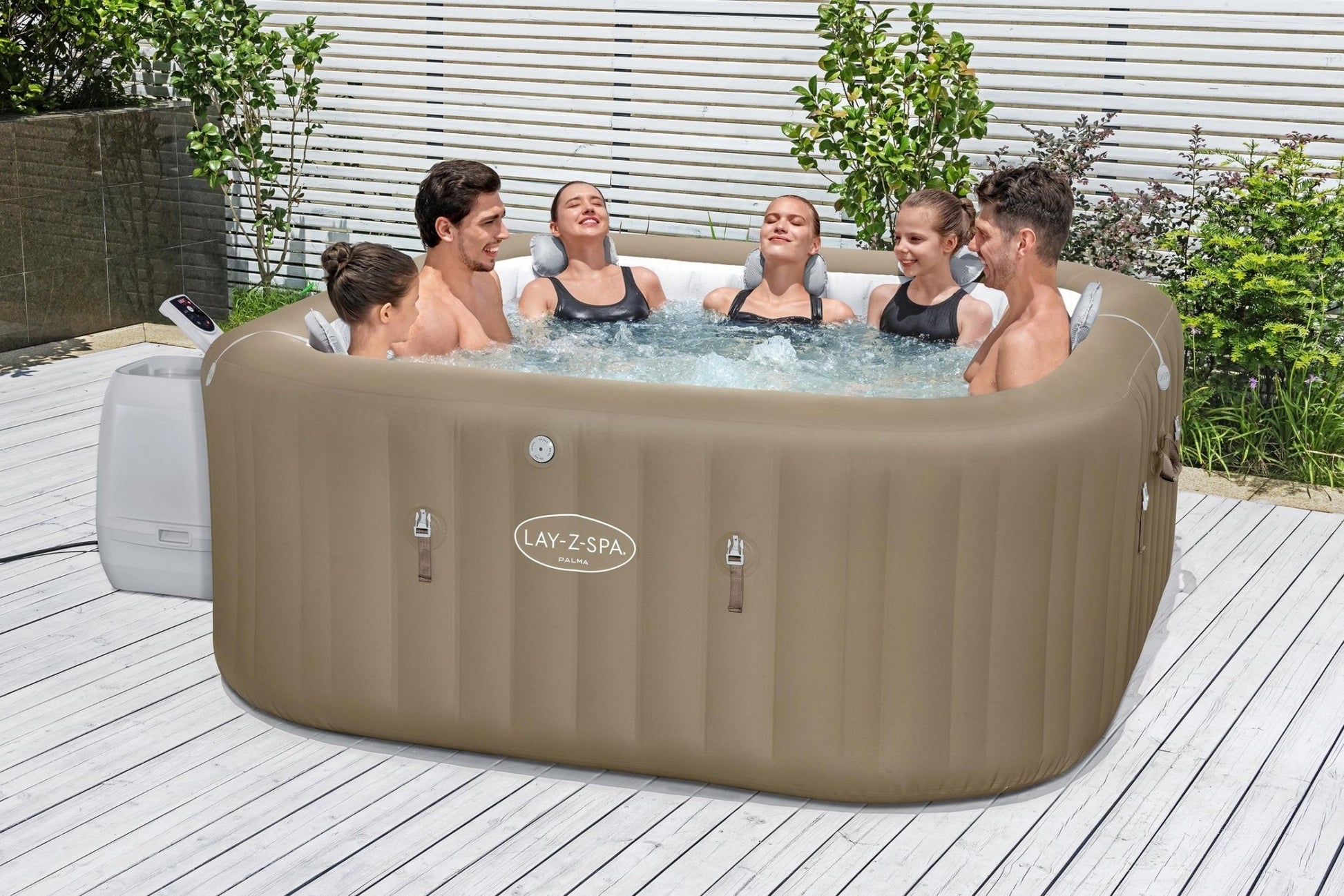Lay-Z Spa Palma EnergySense Smart Hydrojet Pro opblaasbare spa - 7 persoons - Azzura Pool