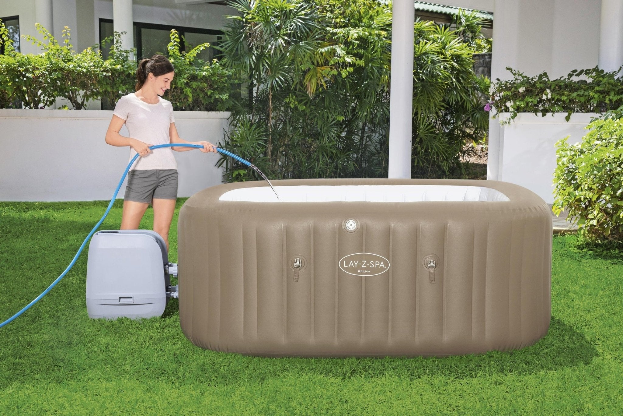 Lay-Z Spa Palma EnergySense Smart Hydrojet Pro opblaasbare spa - 7 persoons - Azzura Pool