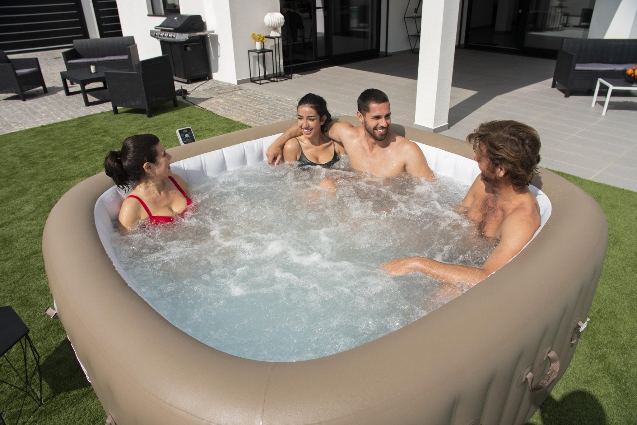 Lay-Z Spa Palma EnergySense Smart Hydrojet Pro opblaasbare spa - 7 persoons - Azzura Pool