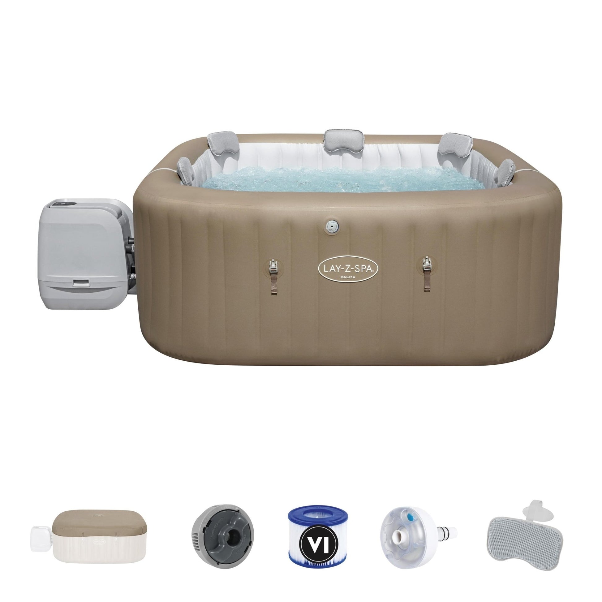 Lay-Z Spa Palma EnergySense Smart Hydrojet Pro opblaasbare spa - 7 persoons - Azzura Pool