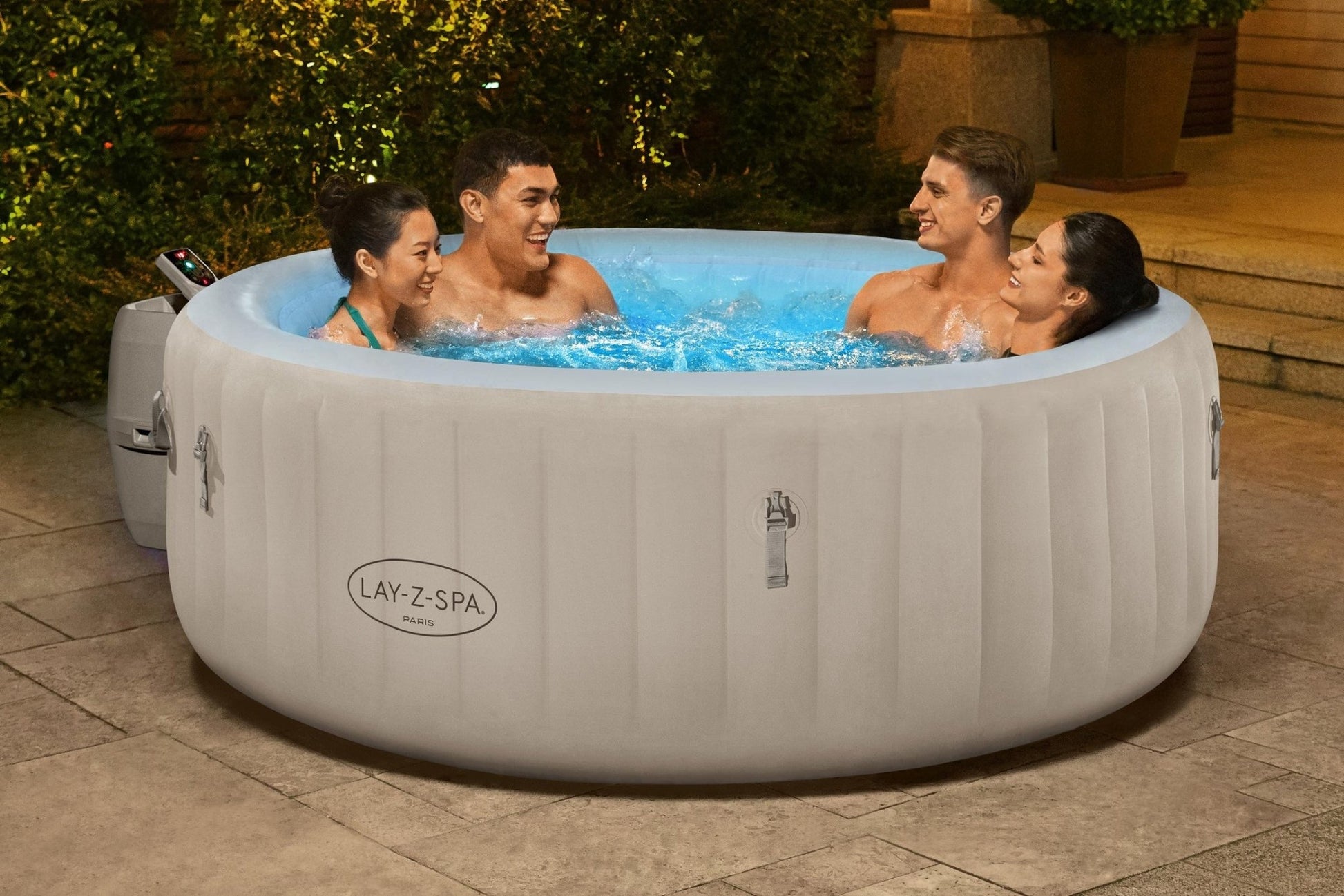 Lay-Z Spa Paris EnergySense Airjet opblaasbare spa - 6 persoons - Azzura Pool