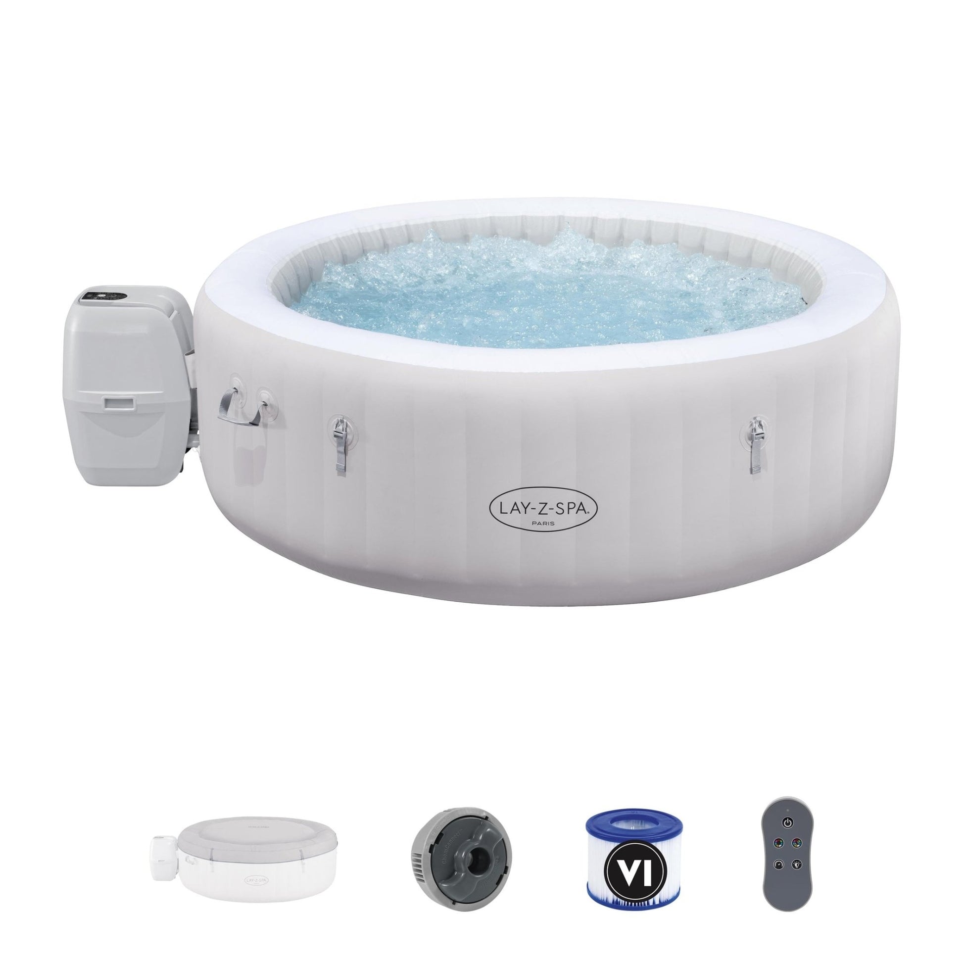 Lay-Z Spa Paris EnergySense Airjet opblaasbare spa - 6 persoons - Azzura Pool