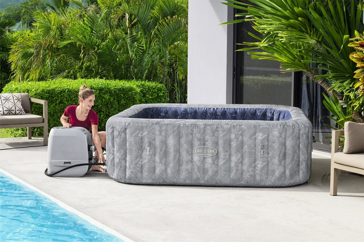 Lay-Z Spa San Francisco EnergySense Hydrojet Pro opblaasbare spa - 7 persoons - Azzura Pool