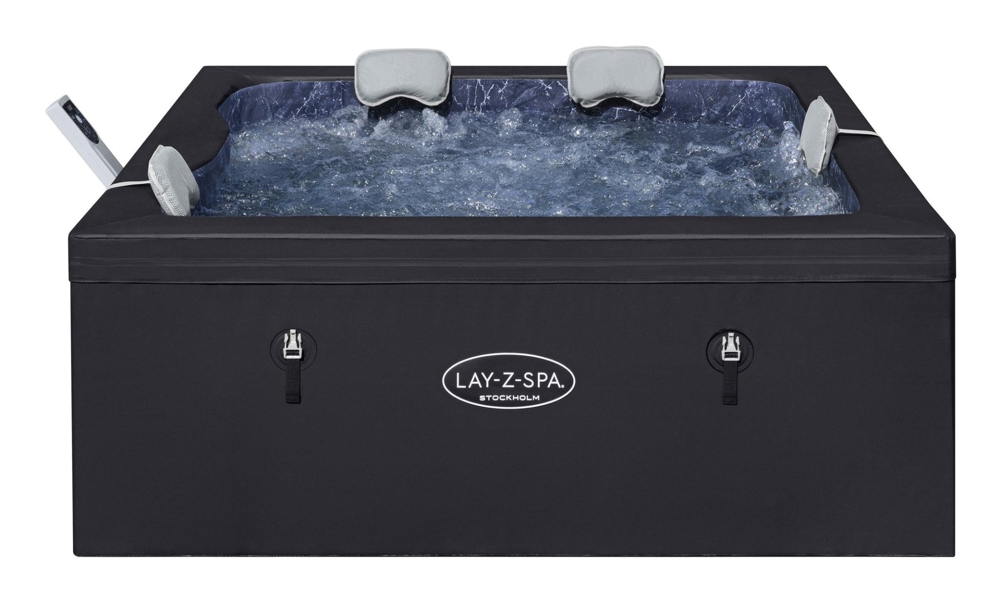 Lay-Z-Spa Stockholm Energy-Efficient Smart AirJet™ – Opbouw spa voor 4-6 personen met app-bediening - Azzura Pool