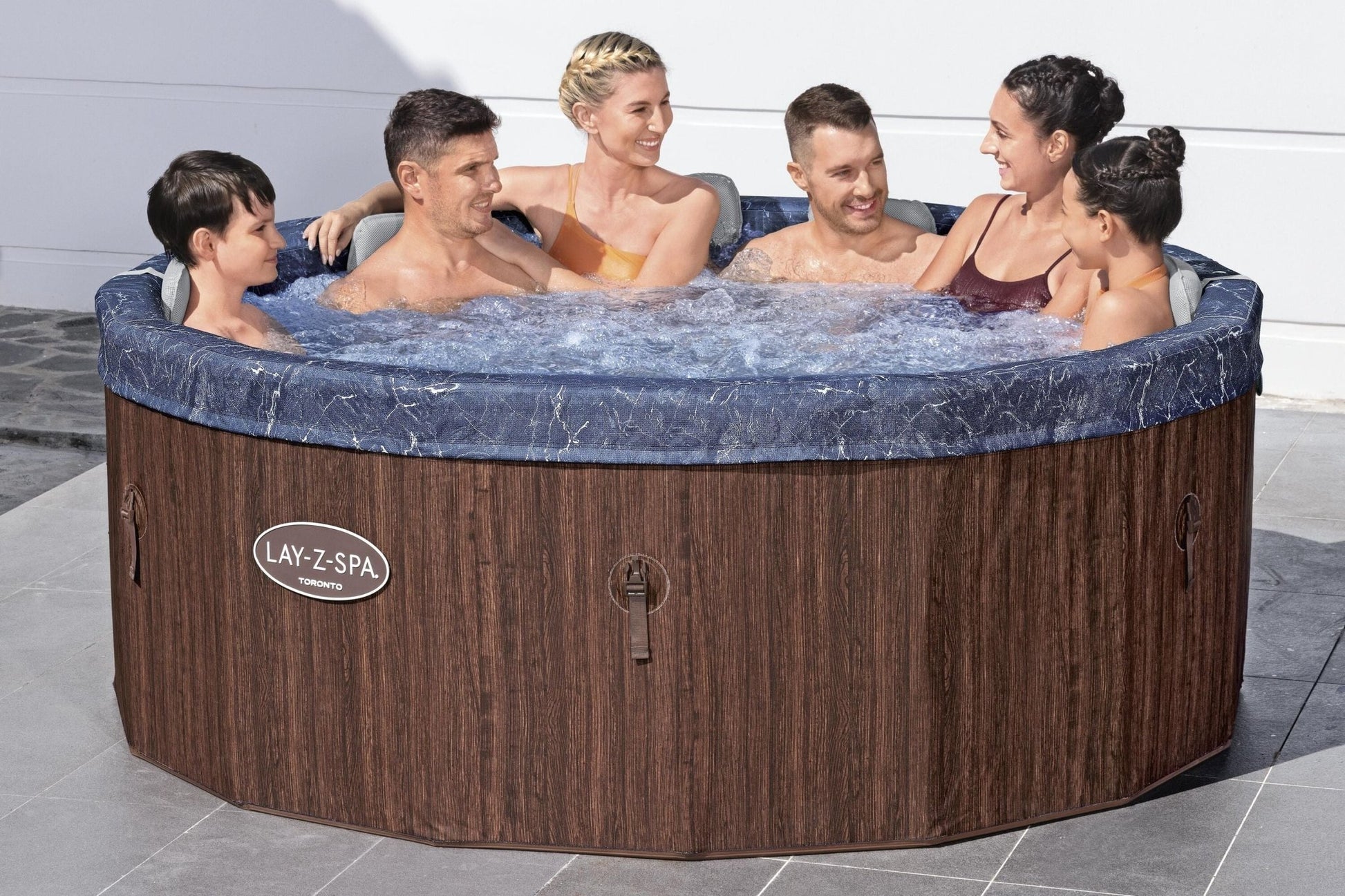 Lay-Z Spa Toronto AirJet opbouw spa - 7 persoons met ingebouwde pomp - Azzura Pool