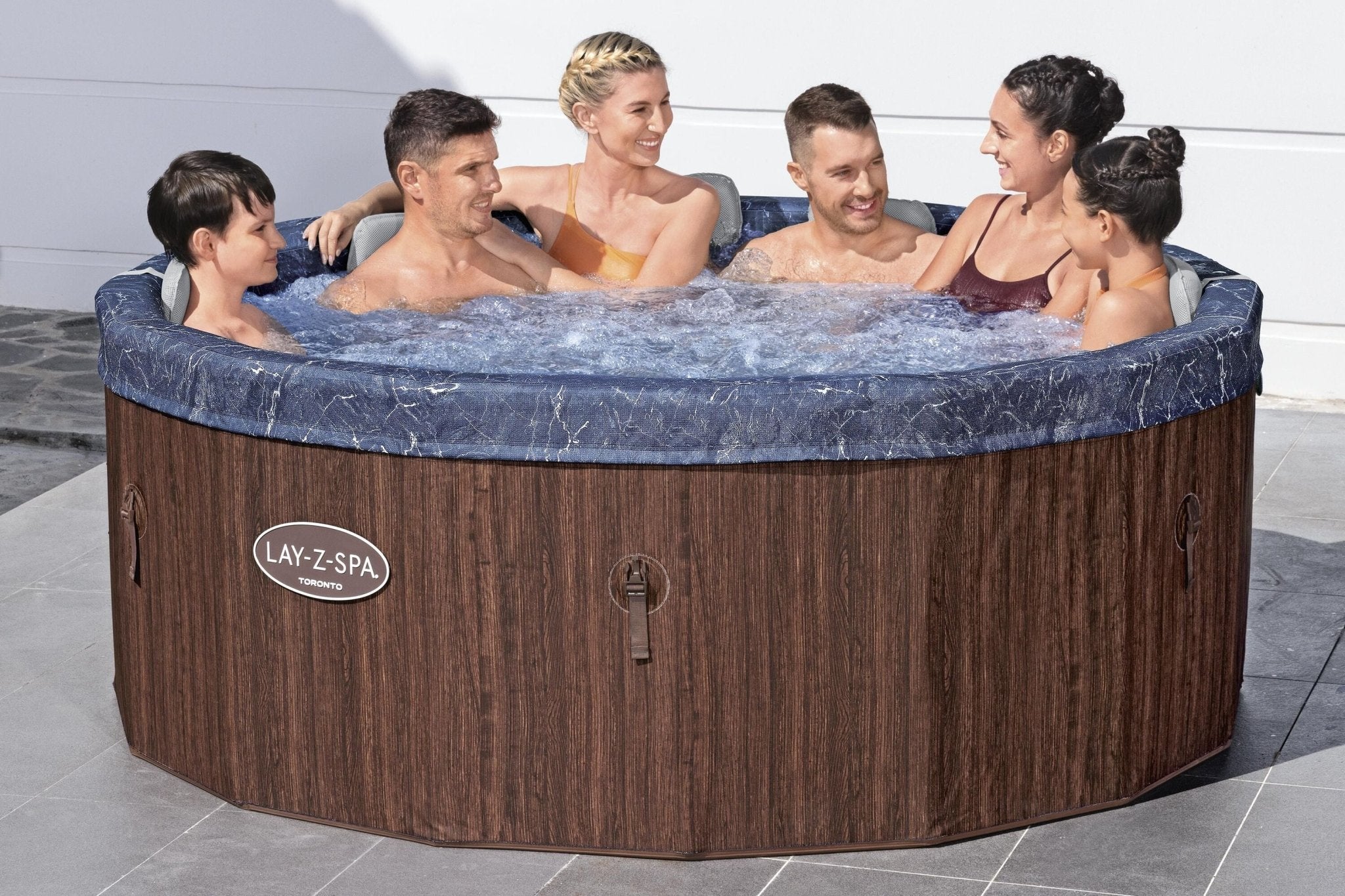 Lay-Z Spa Toronto AirJet opbouw spa - 7 persoons met ingebouwde pomp - Azzura Pool