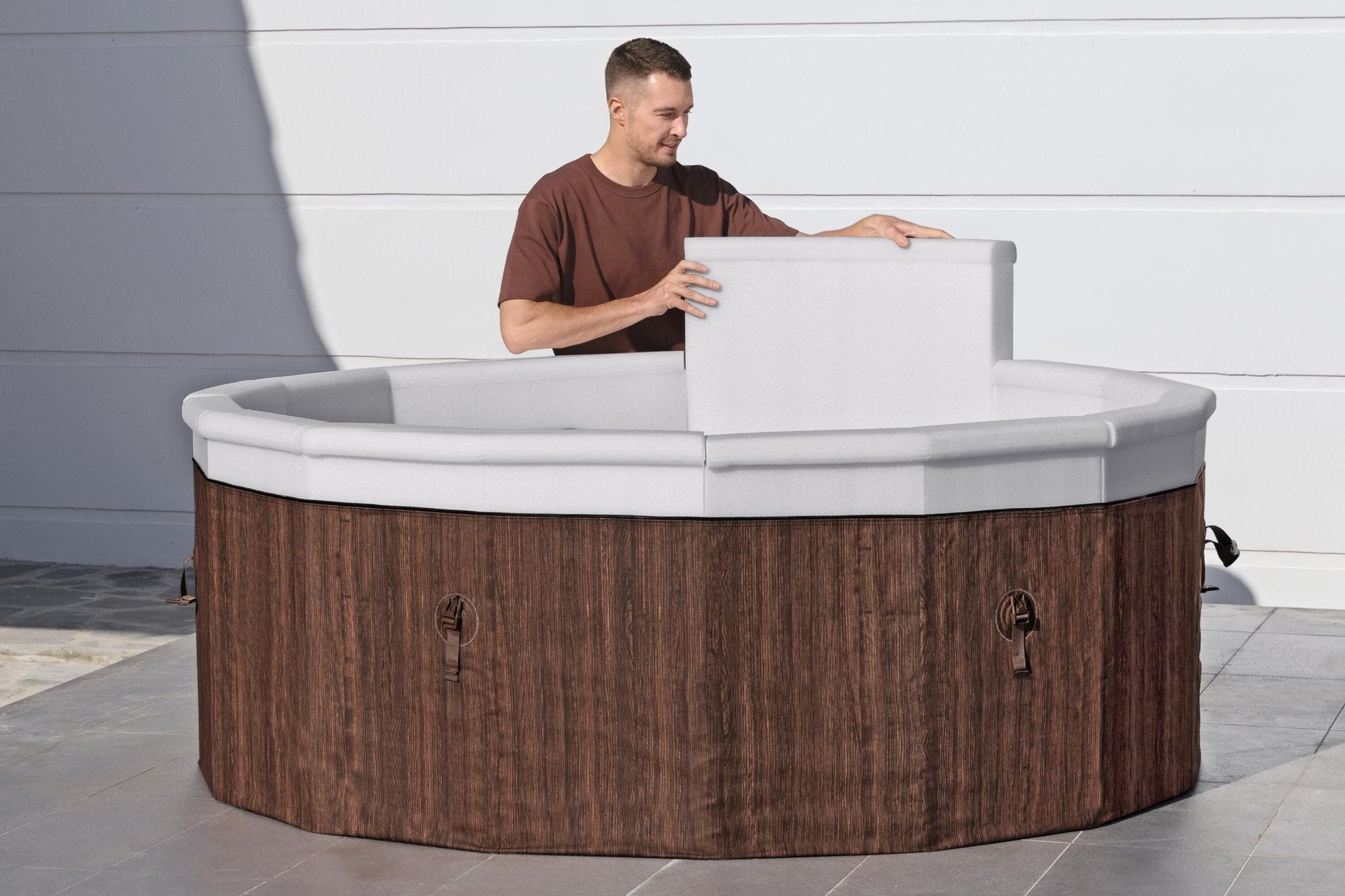 Lay-Z Spa Toronto AirJet opbouw spa - 7 persoons met ingebouwde pomp - Azzura Pool