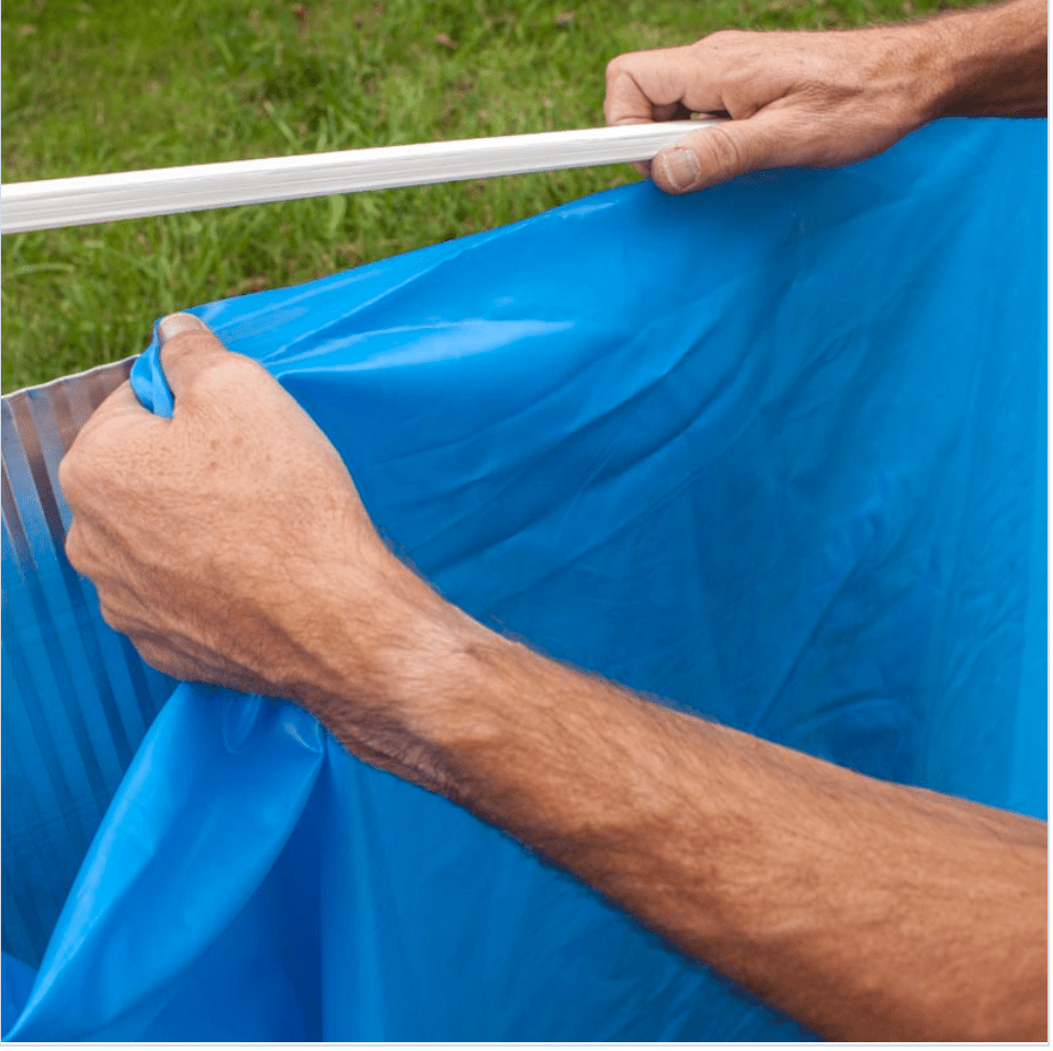 Liner voor ronde metalen zwembaden Blauw 40/100 - Ø460 x 132 cm - Azzura Pool