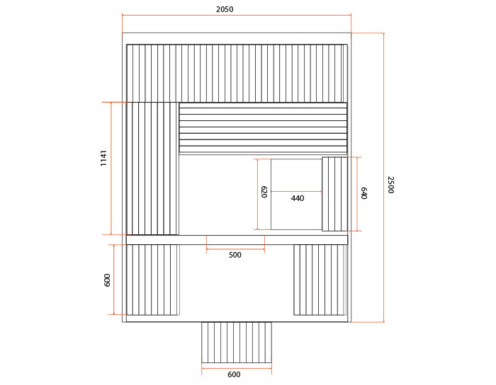 Gaïa Luna Sauna – 6 Personen