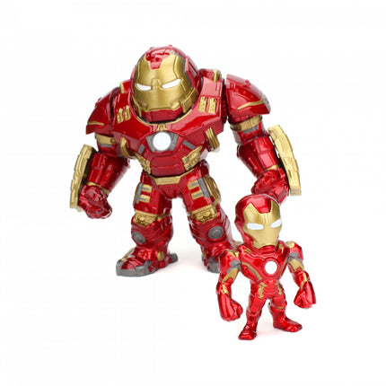 Figura coleccionable de Jada Toys MARVEL Hulkbuster y Iron Man