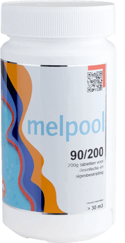 Melpool grote chloortabletten 200 grams 1 kg - Azzura Pool