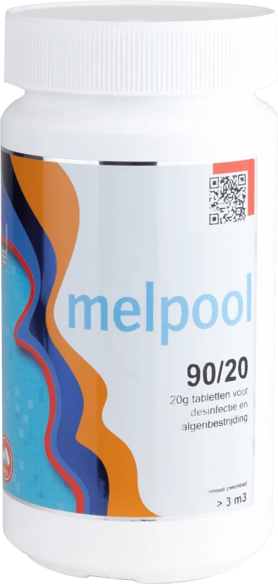 Melpool kleine chloortabletten 20 grams 1 kg - Azzura Pool