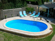 Happy Pool Metallschwimmbecken Adria Blue oval 742 cm x 350 cm x 120 cm
