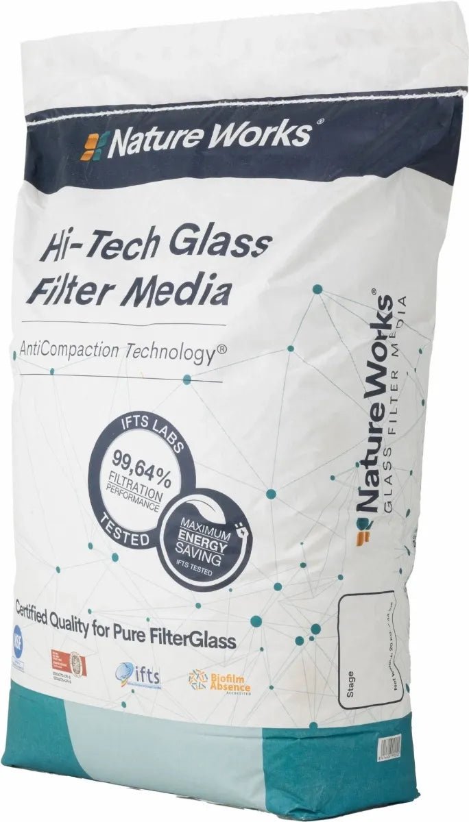 Nature works Hi-Tech Filterglas - 20 kg - Azzura Pool