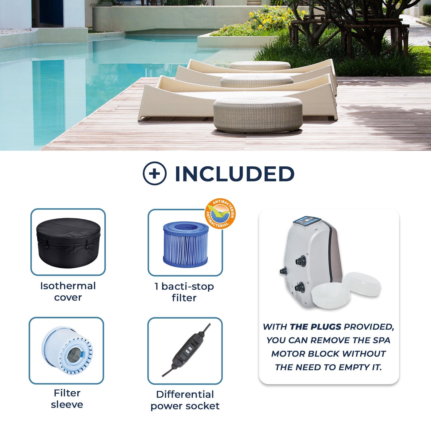 NetSpa Vita 4-Persoons Semi-Rigide Spa – Premium Wellness - Azzura Pool