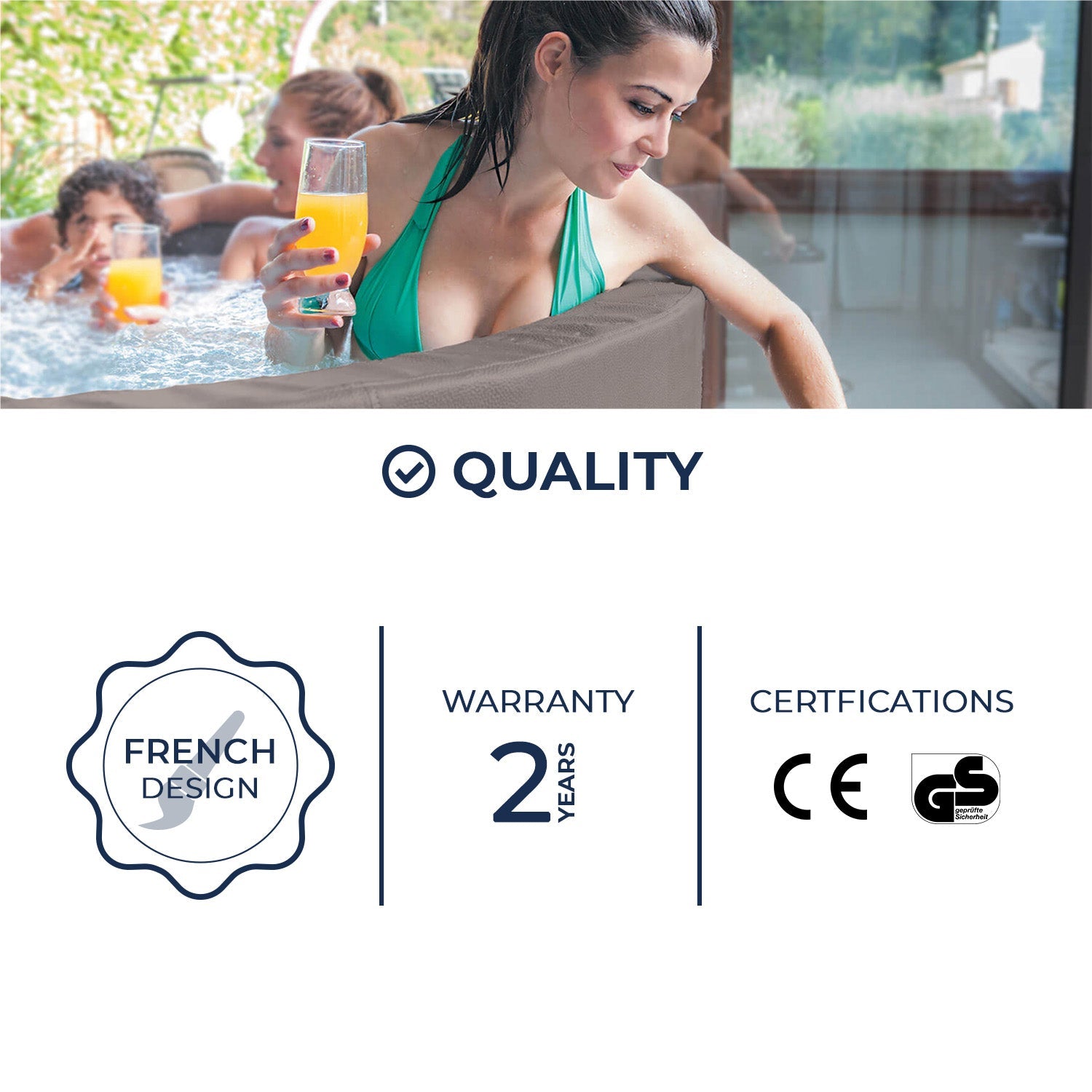 NetSpa Vita Premium - 6 Personen - Azzura Pool