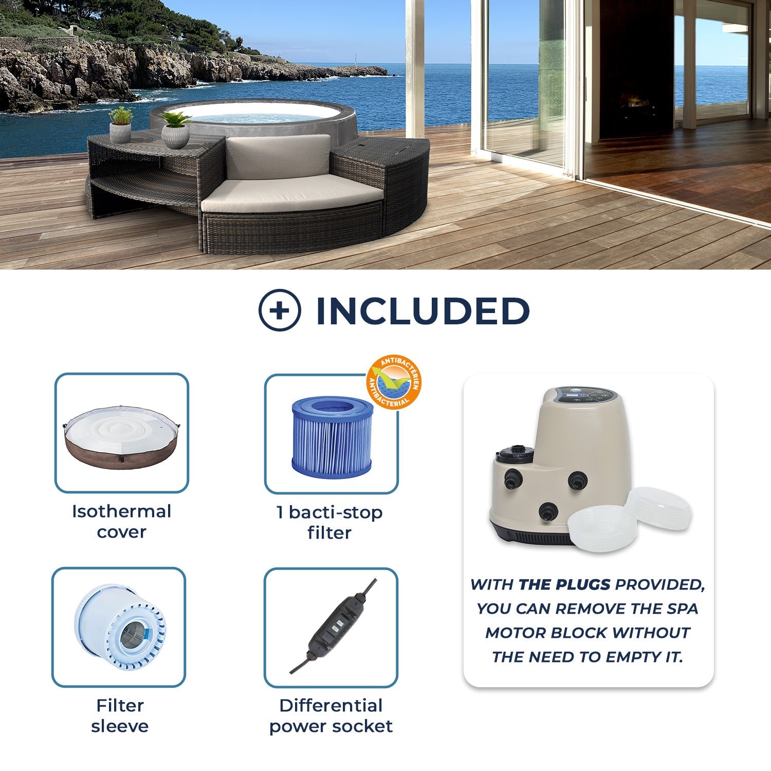 NetSpa Vita Premium - 6 Personen - Azzura Pool