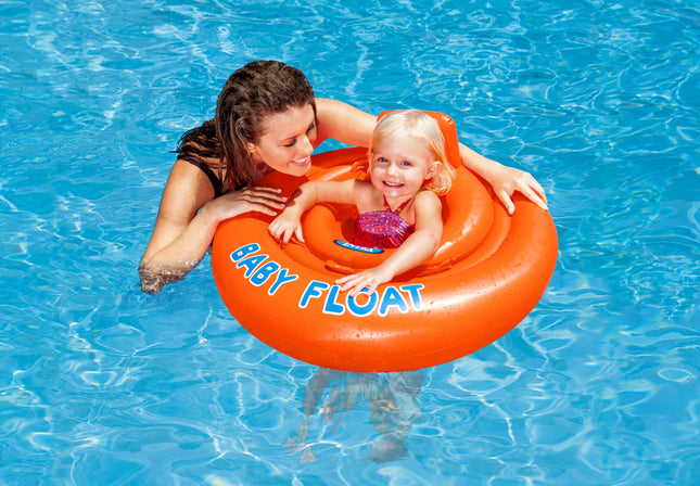 Intex Baby Float 76 cm Ceinture Flottante Âge 1-2 ans - Orange