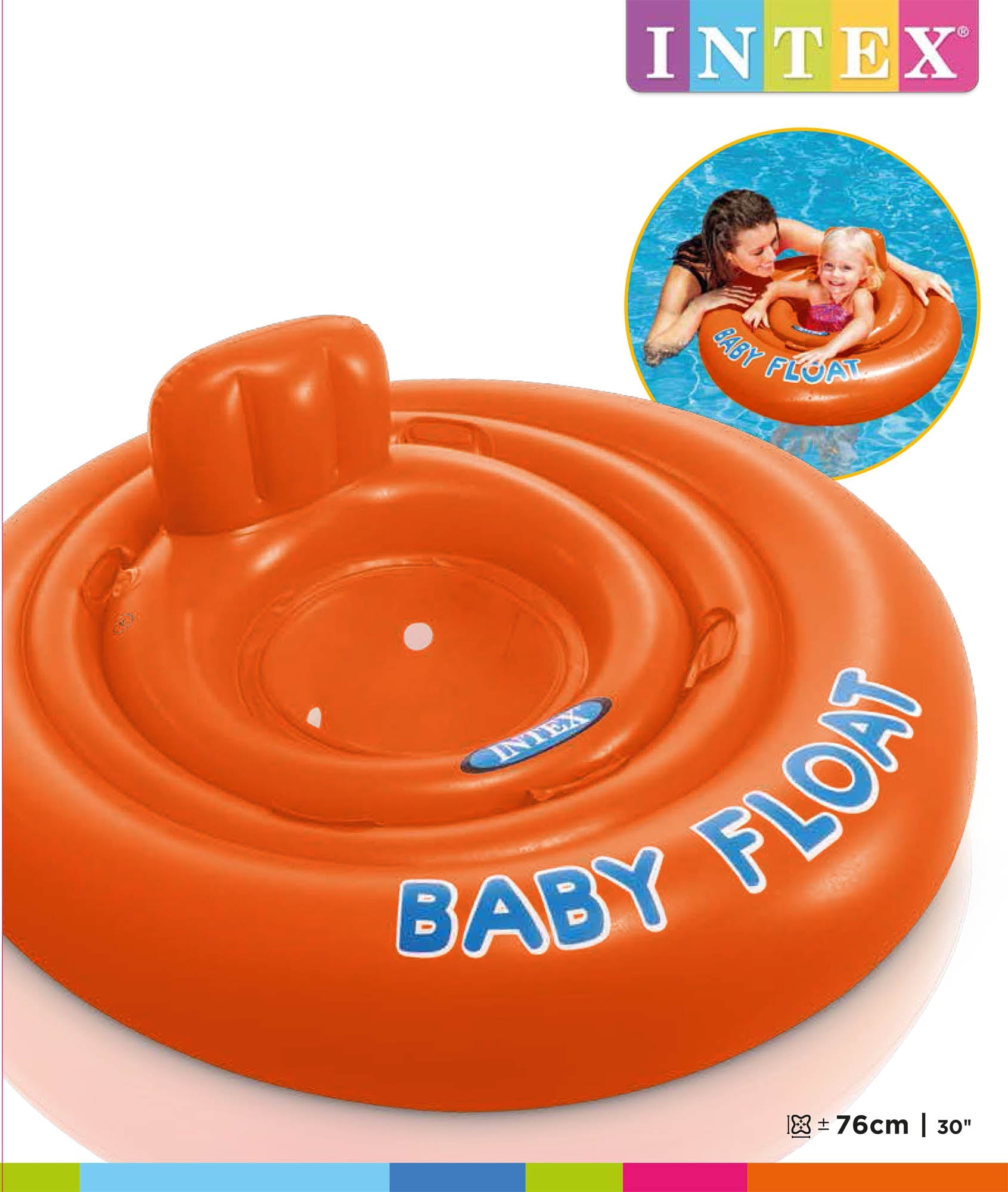 Intex Baby Float 76 cm Drijfband Leeftijd 1-2 jaar - Oranje