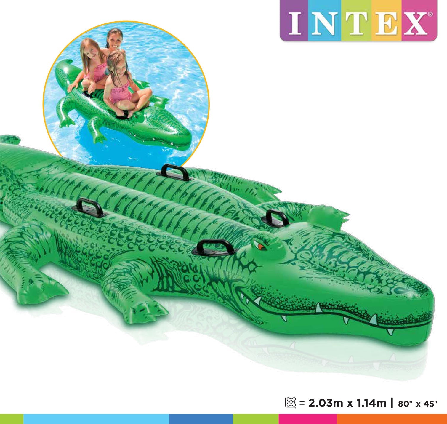 Intex Krokodil - 203 cm x 114 cm