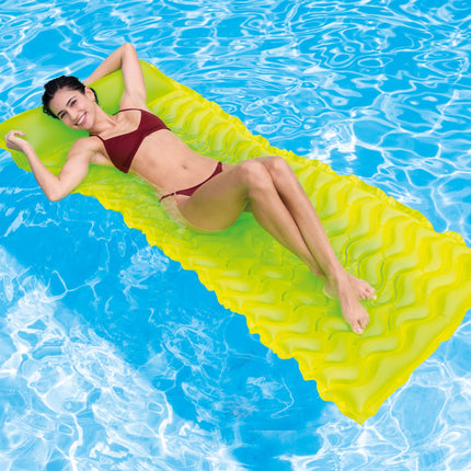 Intex Luchtmatras 229cm x 86cm - Geel