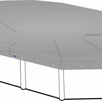 Cobertor de invierno para piscina ovalada 500 cm x 300 cm