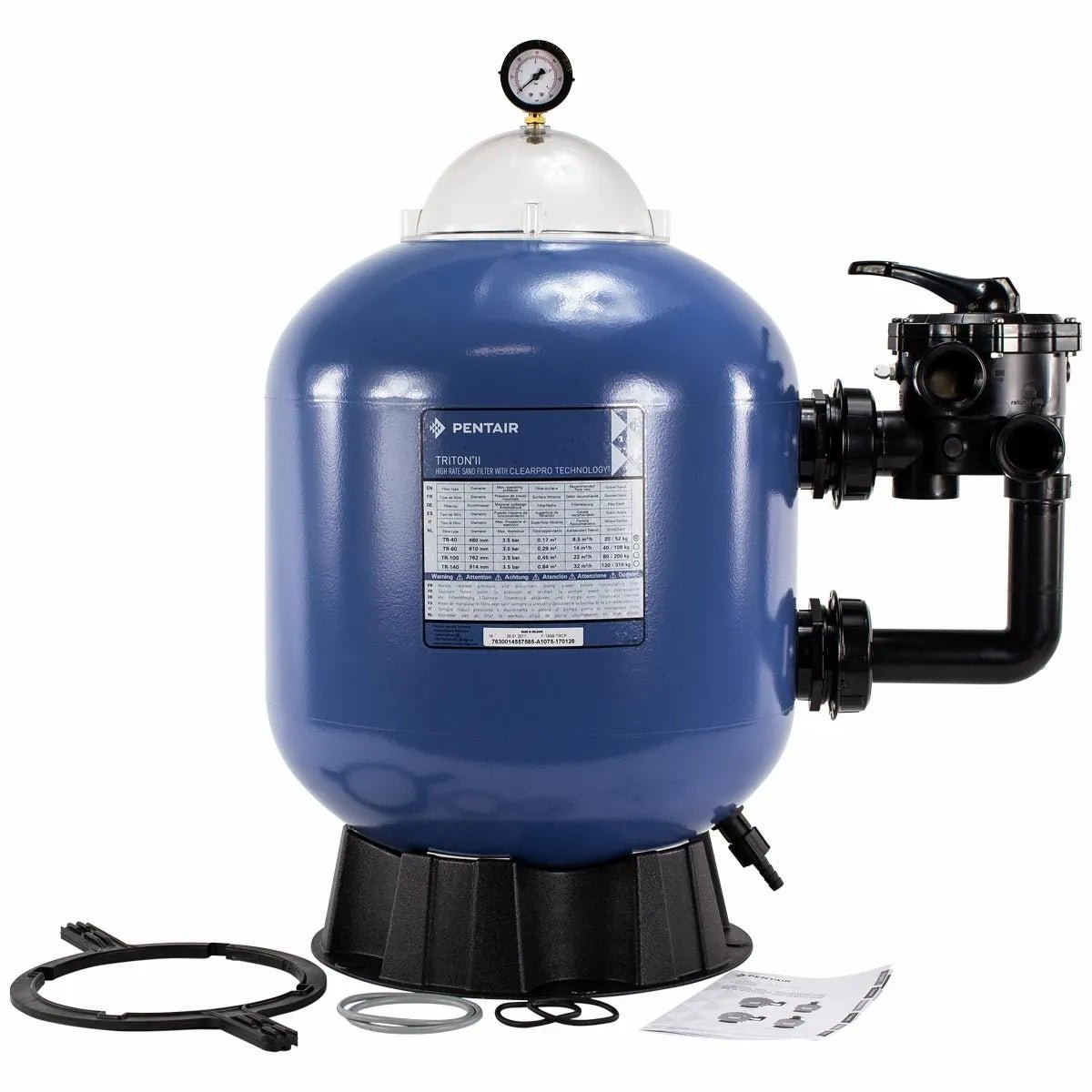 Pentair Triton II side mount zandfilter 22m³ - Azzura Pool