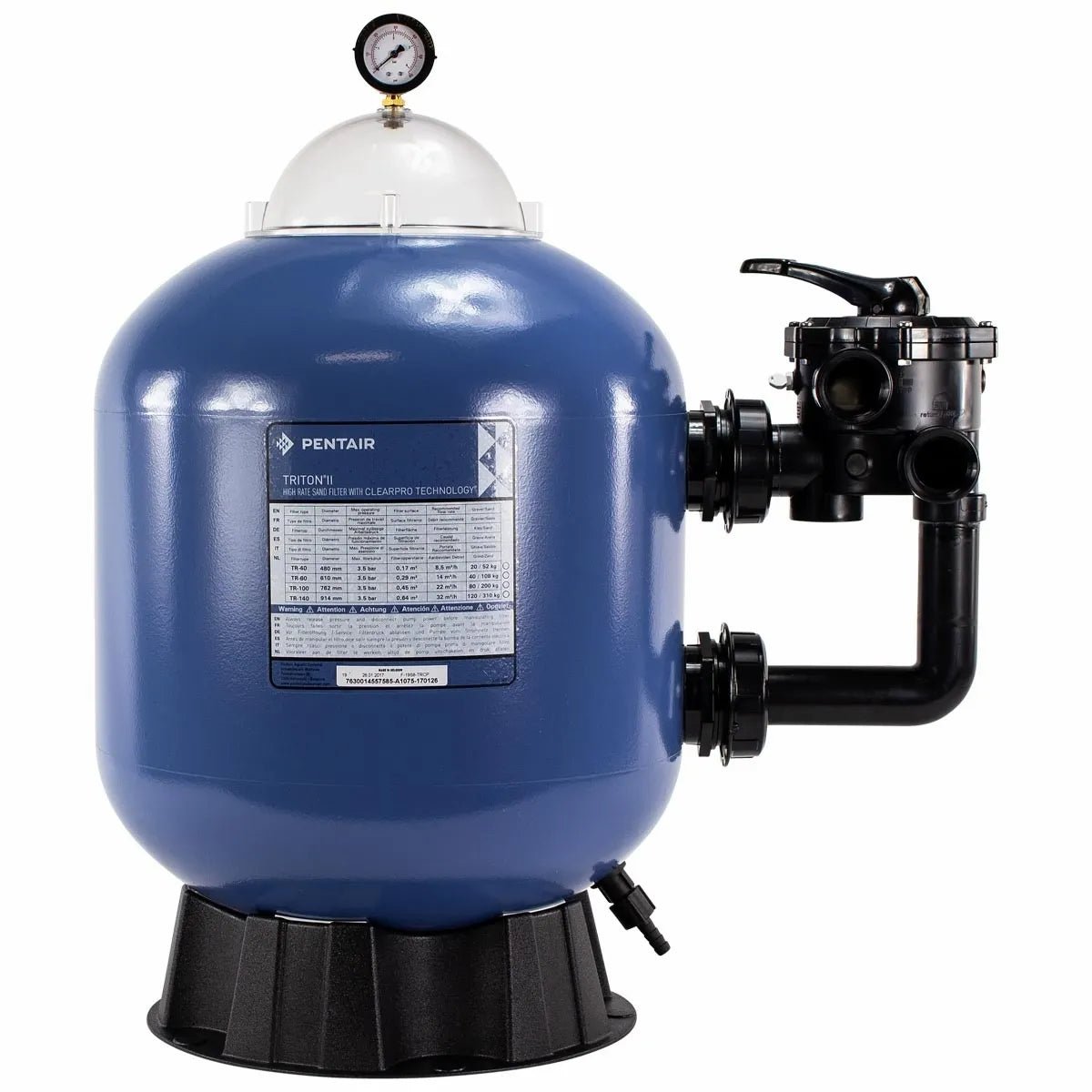 Pentair Triton II side mount zandfilter 22m³ - Azzura Pool