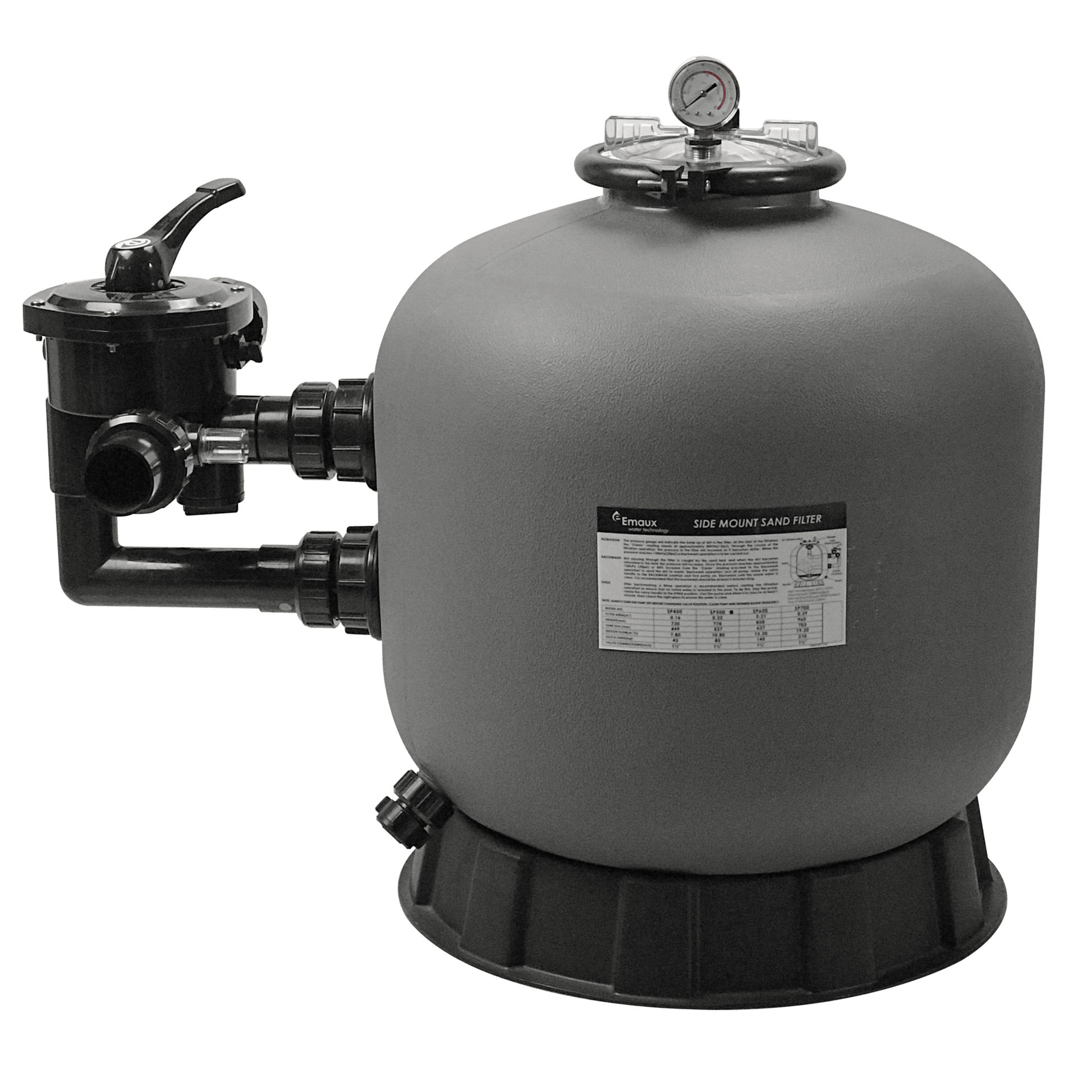 Poolex HDPE-450 Opti side mount zandfilter 7,8 m³ - Azzura Pool
