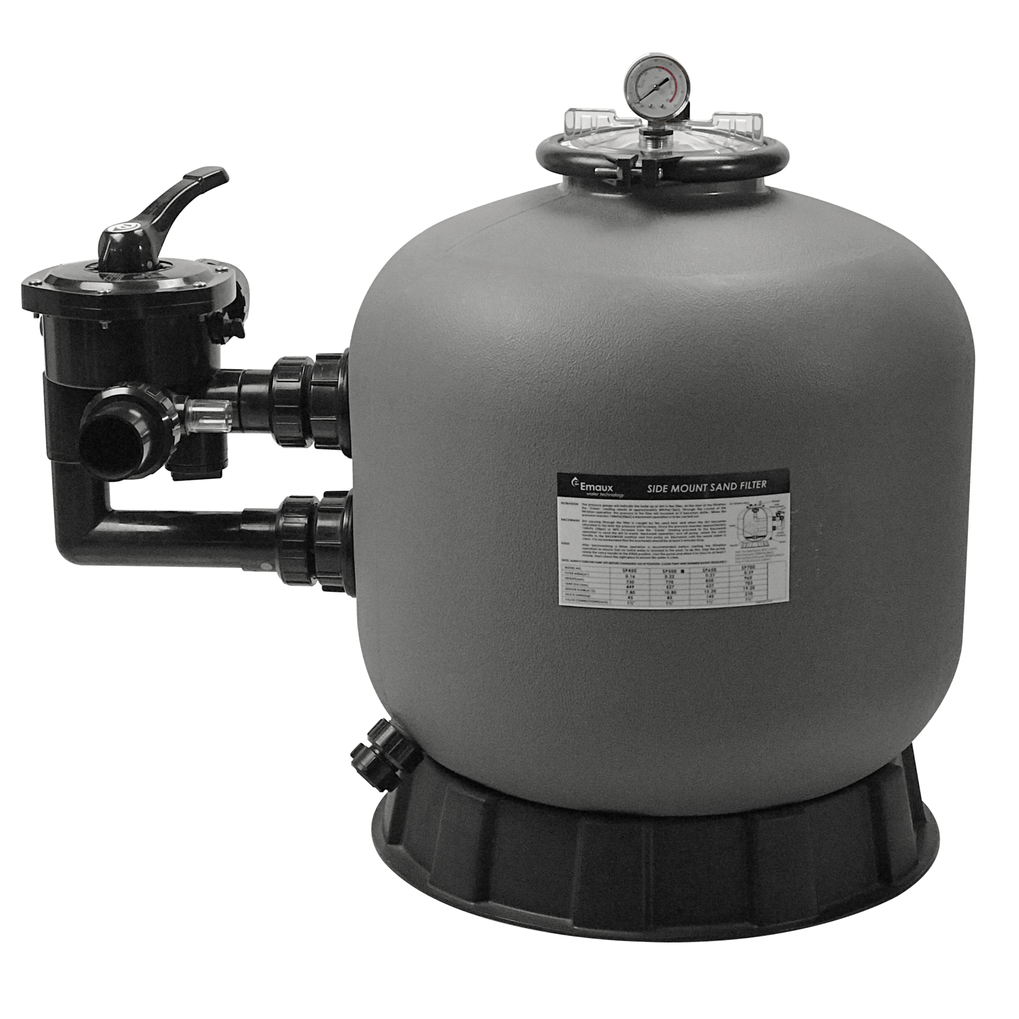 Poolex HDPE-450 Opti side mount zandfilter 7,8 m³ - Azzura Pool