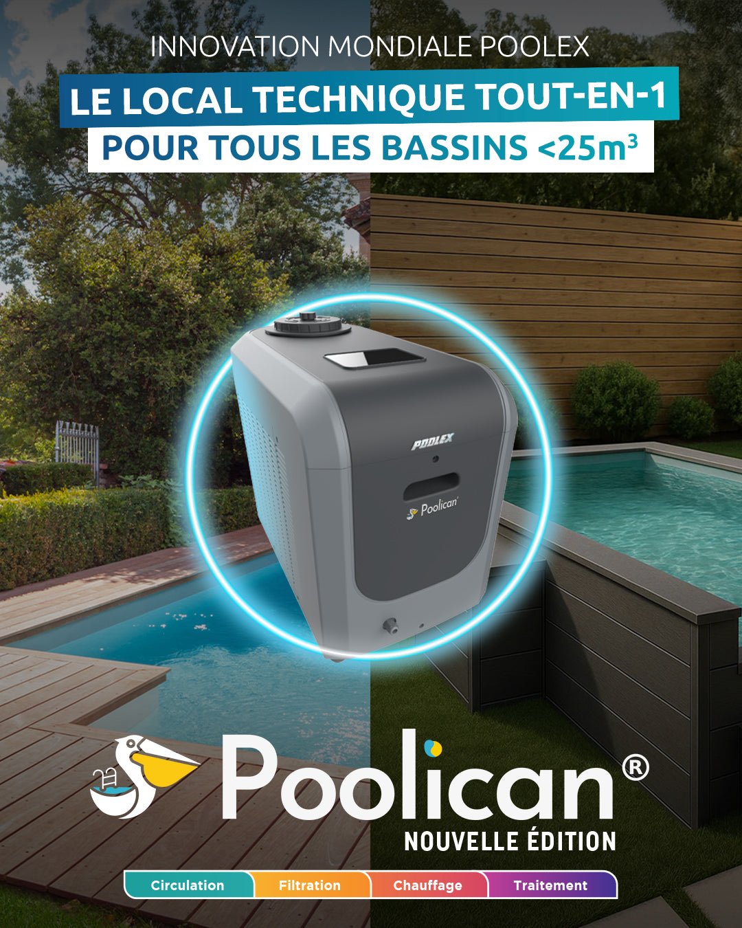 Poolican 4-in-1 oplossing voor zwembaden tot 25m³ - Azzura Pool