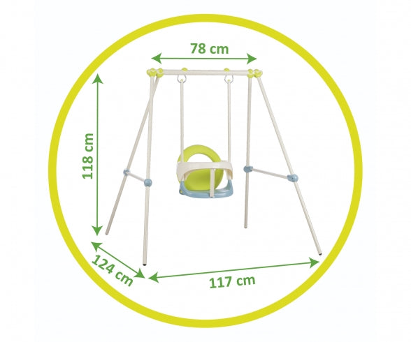 Smoby Metalen Babyschommel - 120 x 117 x 120 cm