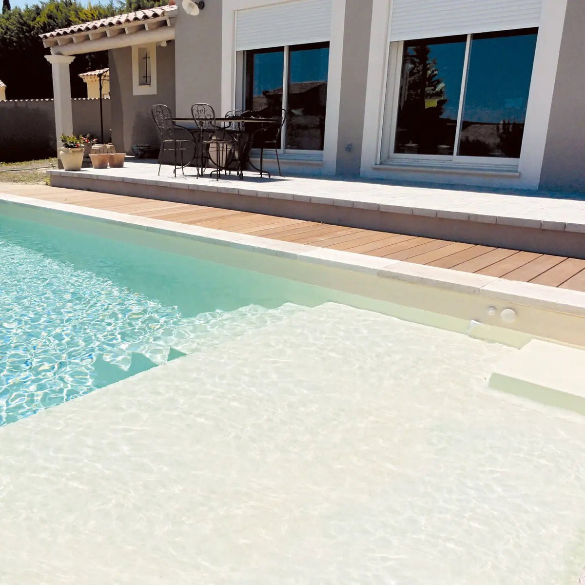 Prado Plage Wit Polyester zwembad - 810 cm x 400 cm x 150 cm - Azzura Pool