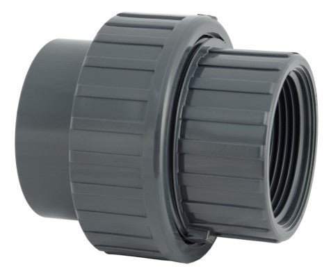 PVC 3/3 koppeling 50mm lijmverbinding x binnendraad 1 1/2" - Azzura Pool