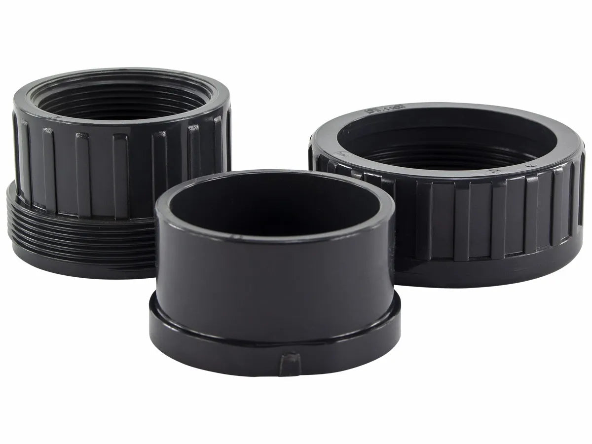 PVC 3/3 koppeling 50mm lijmverbinding x binnendraad 1 1/2" - Azzura Pool