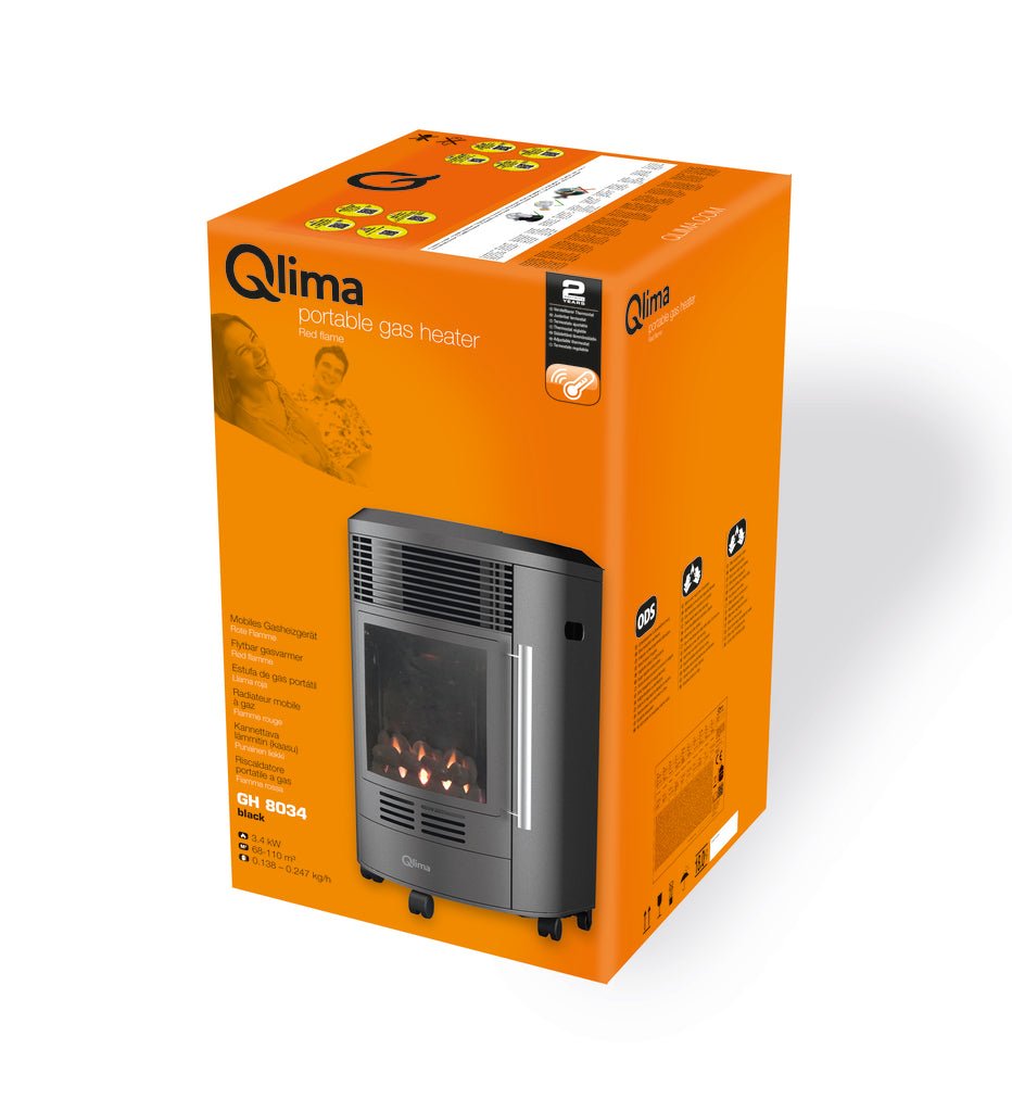 Qlima GH 8034 Gaskachel – Zwart - Azzura Pool