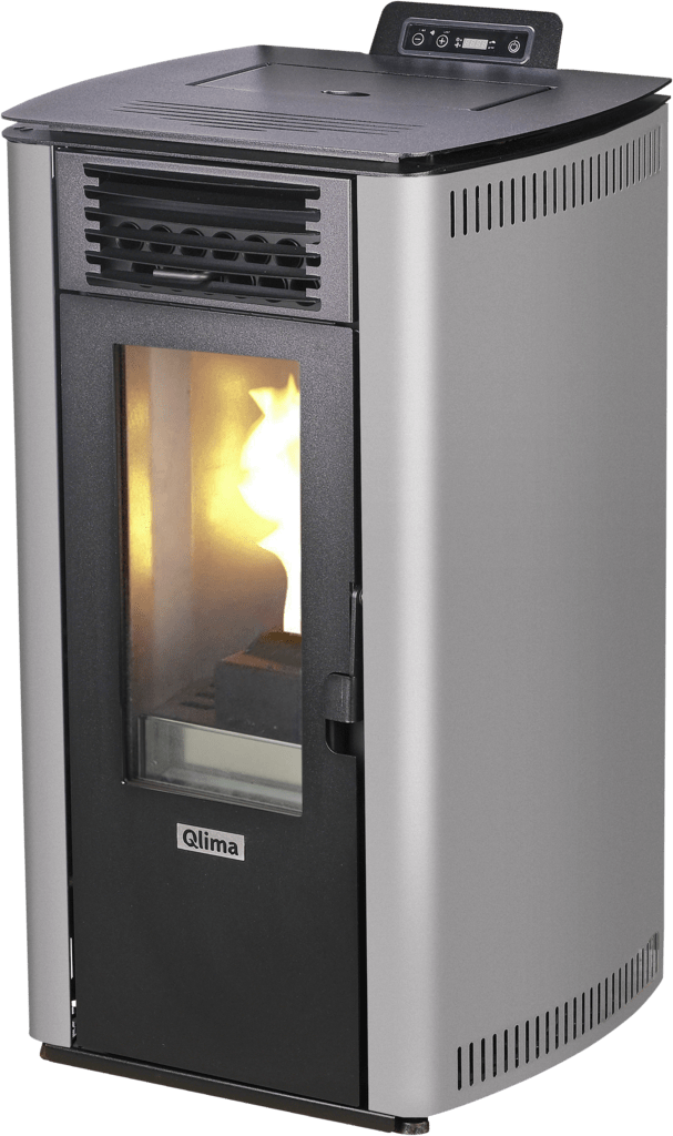 Qlima Pelletkachel Fiorina 90 S-Line – 9 kW, Grijs - Azzura Pool